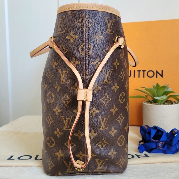 💕CLASSIC Louis Vuitton Neverfull MM Monogram "PEONY/Hot Pink Interior" Tote Bag - Picture 13 of 16